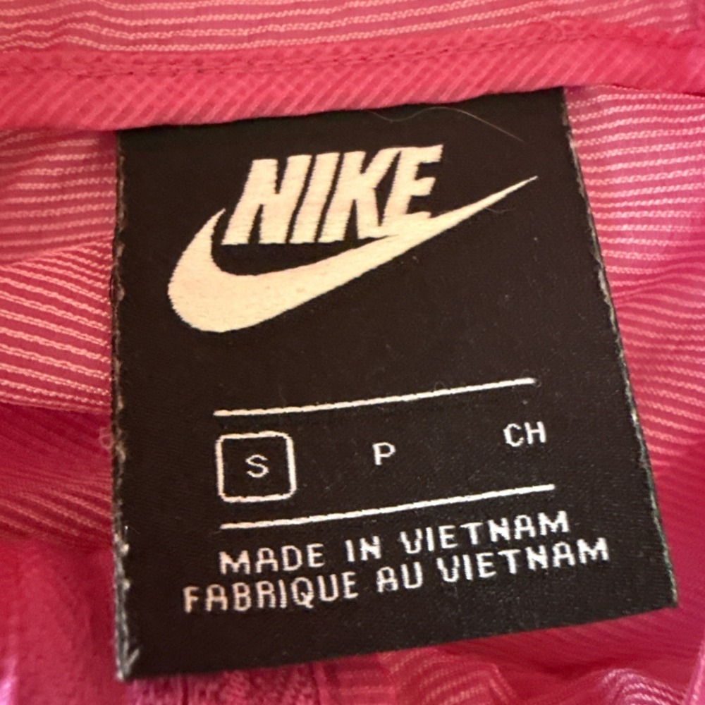 Nike Hot Pink Nylon Blend Hoodie Windrunner Jacket Women's S Running Athletic - Picture 5 of 13